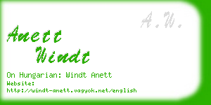 anett windt business card